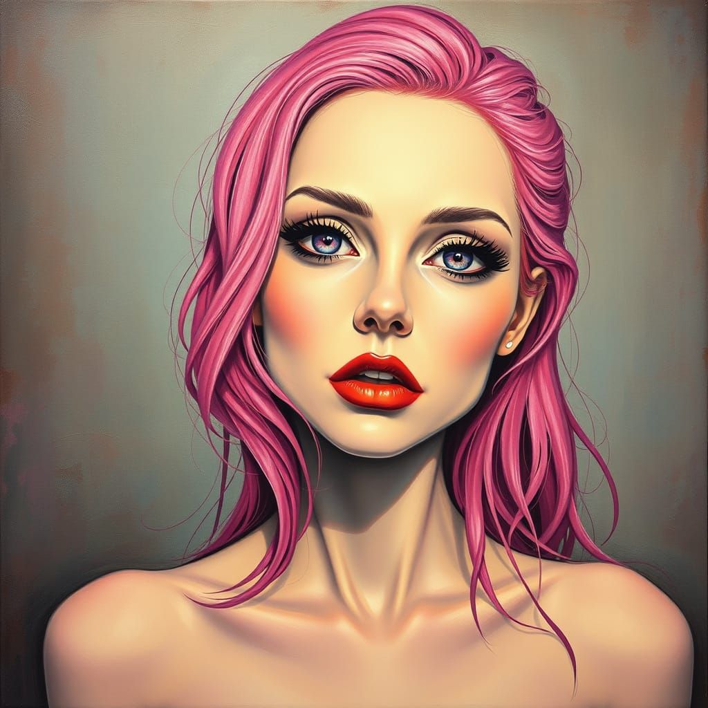 Woman Paints Living Art in Alcohol Ink Style