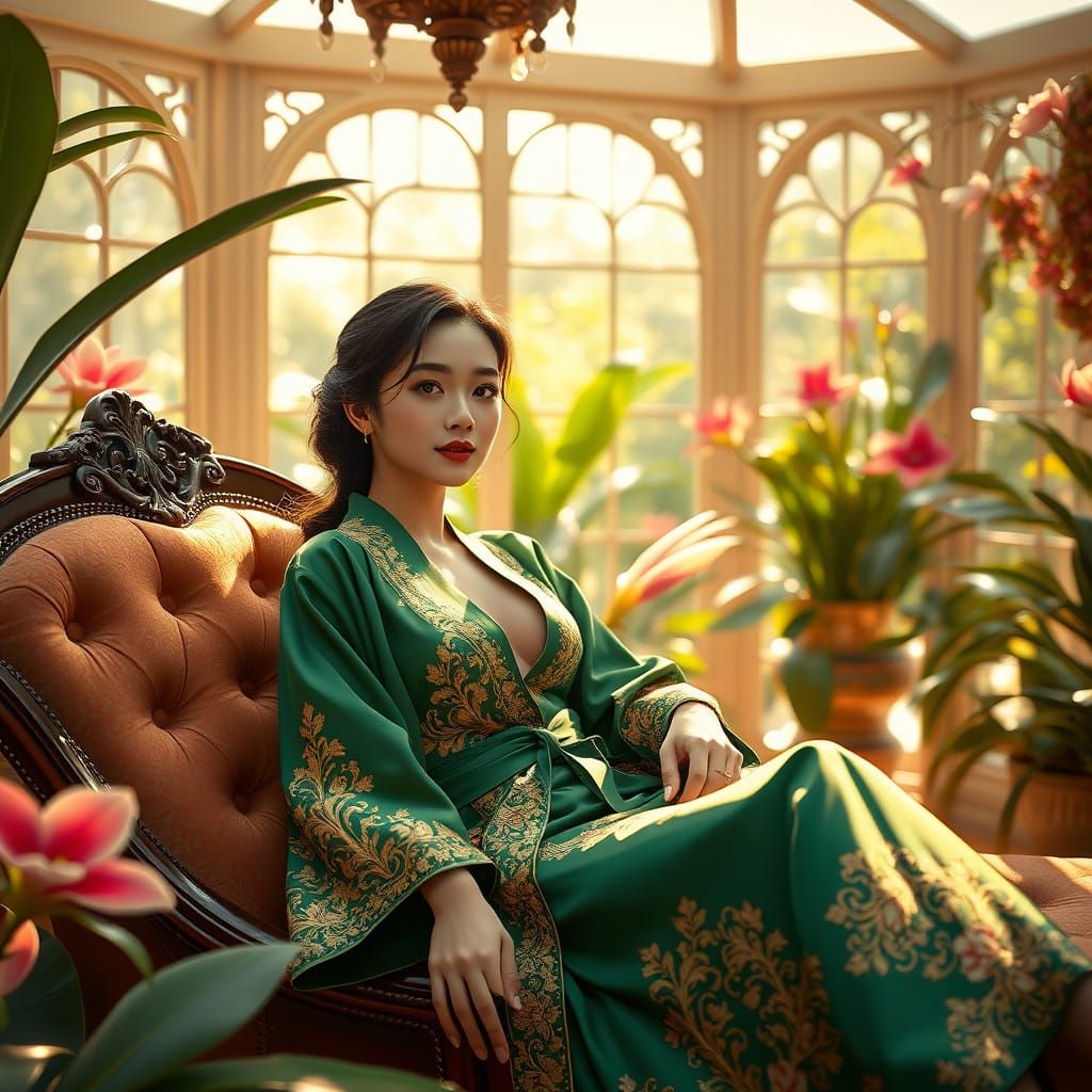 Ethereal Dream Scene in Vibrant, High-Fantasy Style