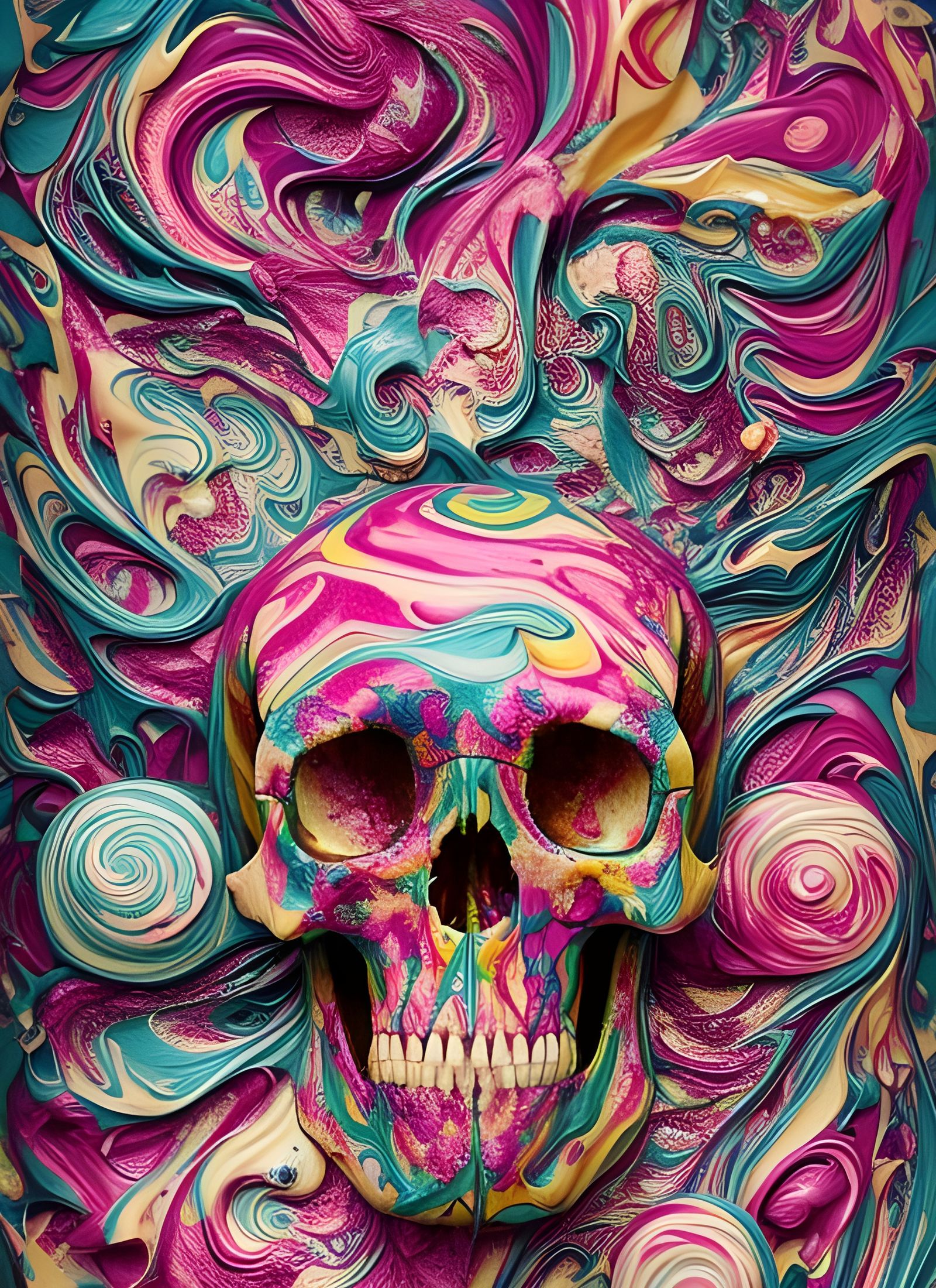 Candy Camouflage Skull