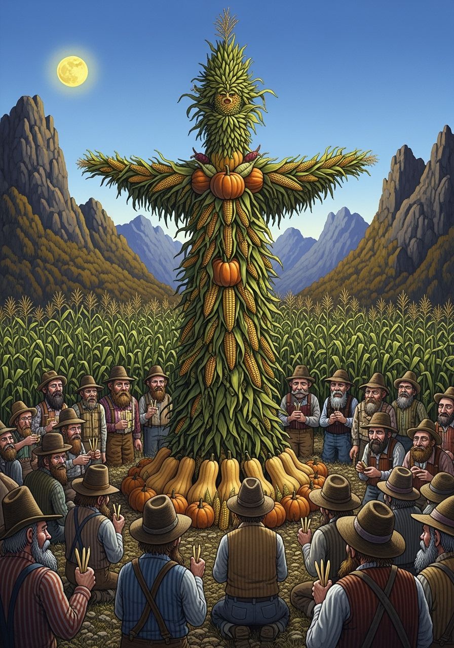 Appalachian Men Hold Vegetable Worship Ceremony in Lowbrow A...