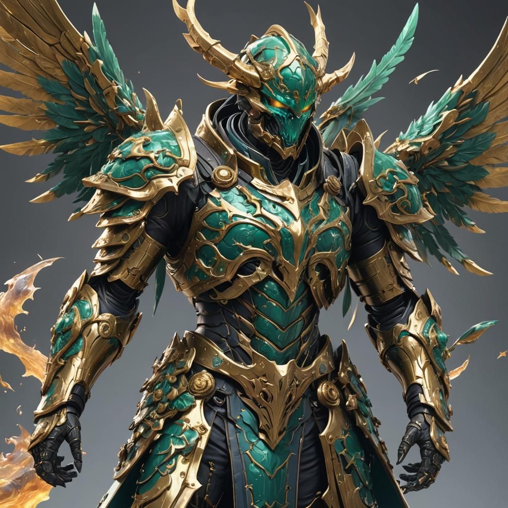 Flying Ooze Lord: Anime-Inspired 3D Concept Art