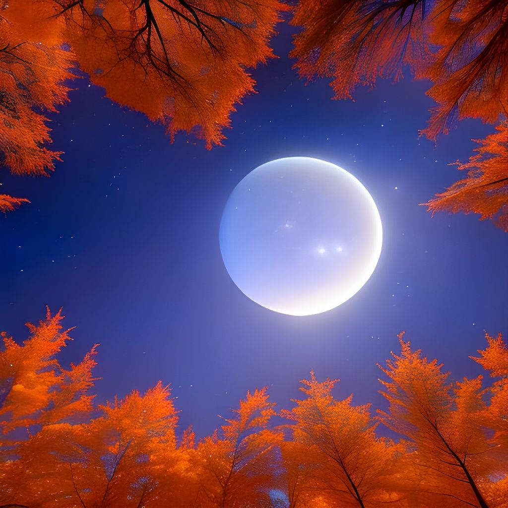 Cosmic Autumn Starscape with Occult Themes