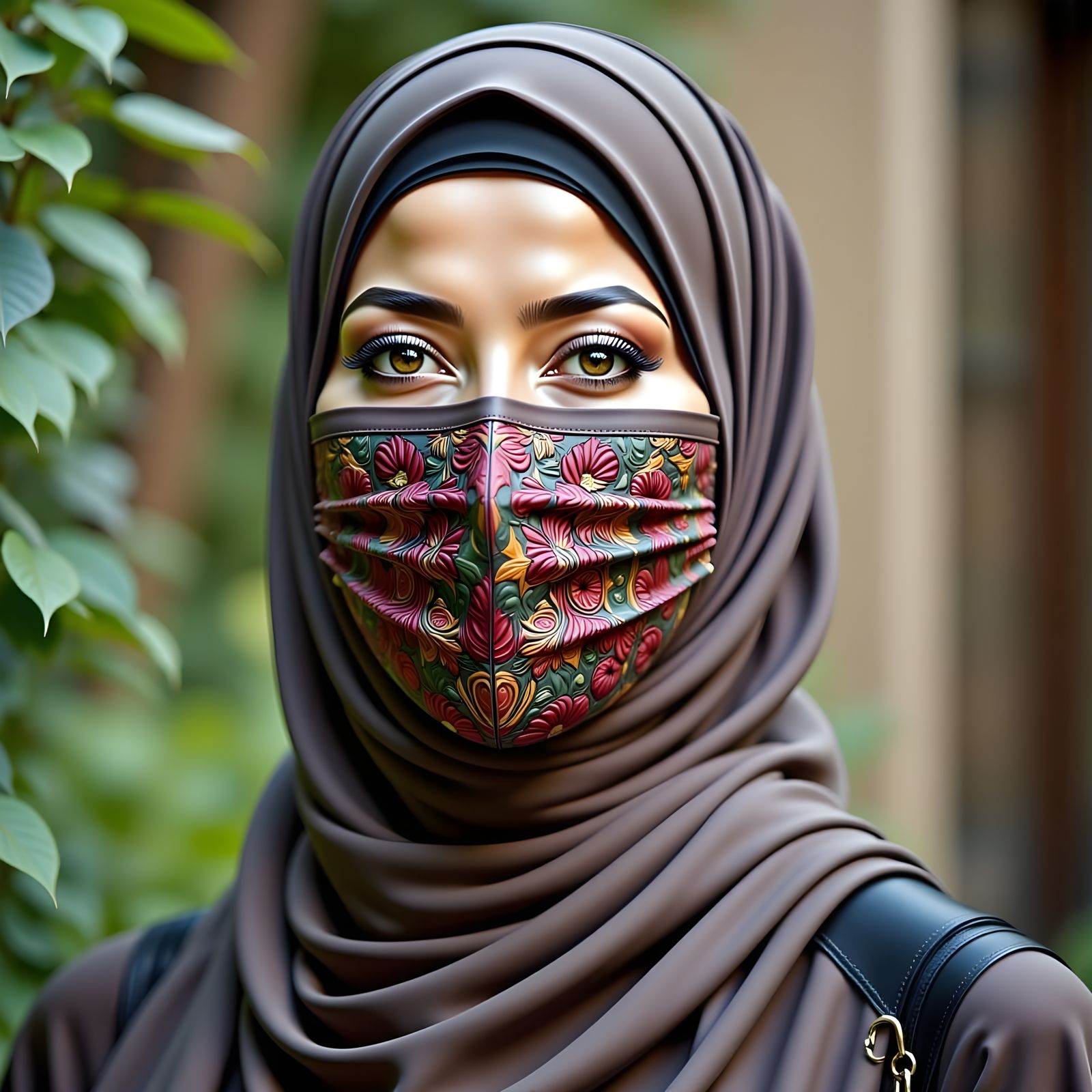 Portrait of a Beautiful Woman in Hijab