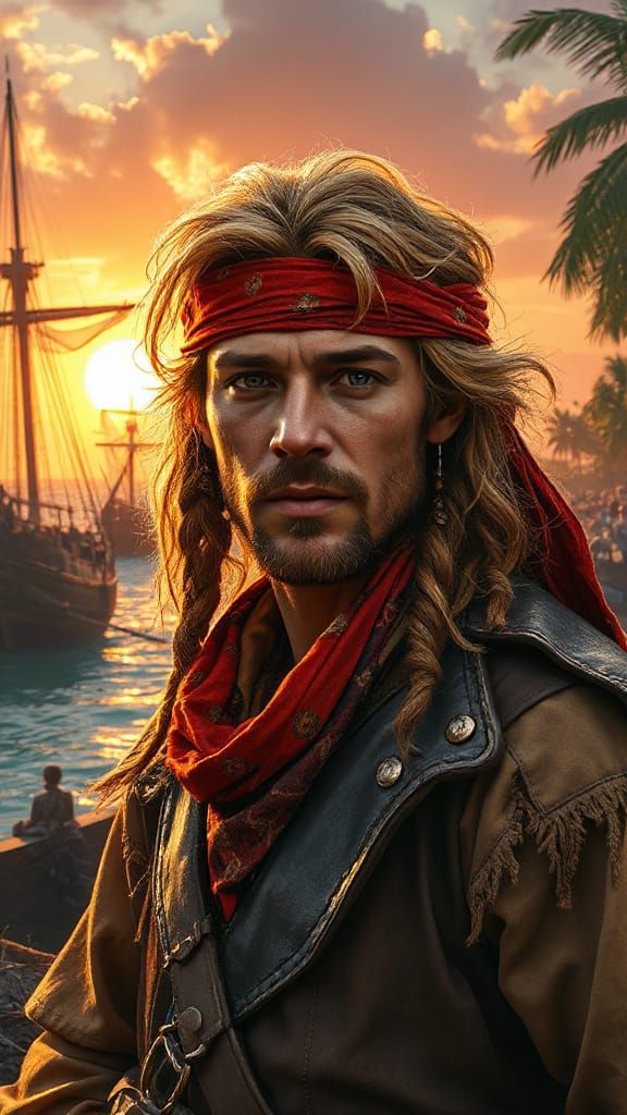 Fantasy Pirate World in Photorealistic Style