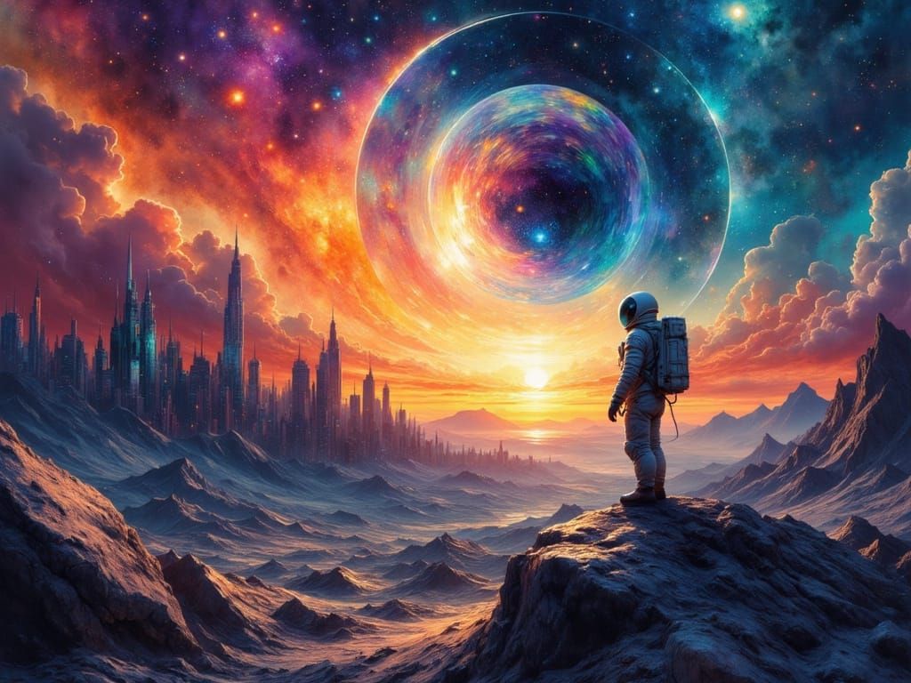 Astronaut on Moon: Epic Cinematic Space Exploration