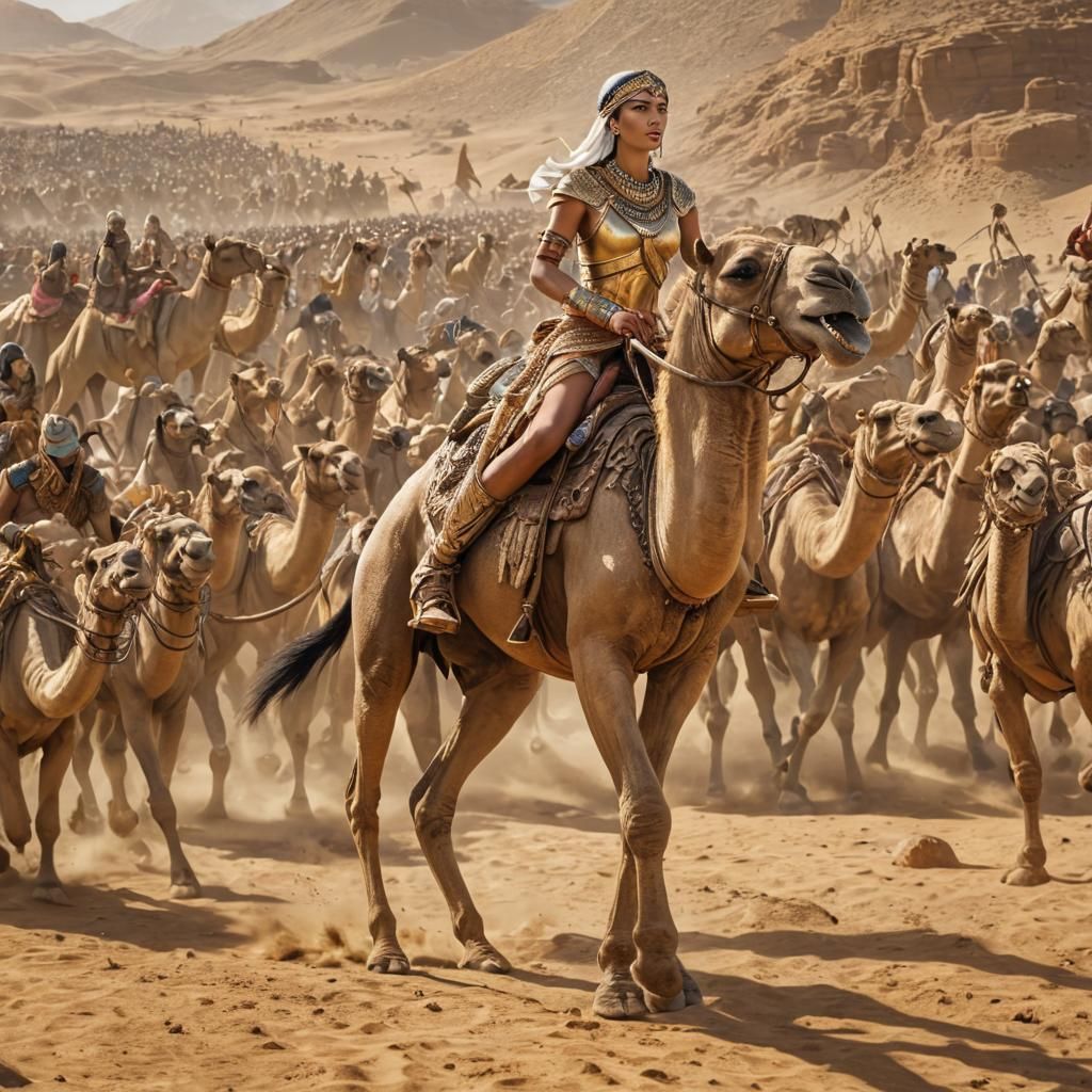 Egyptian Queen Leads Army in Epic Battle