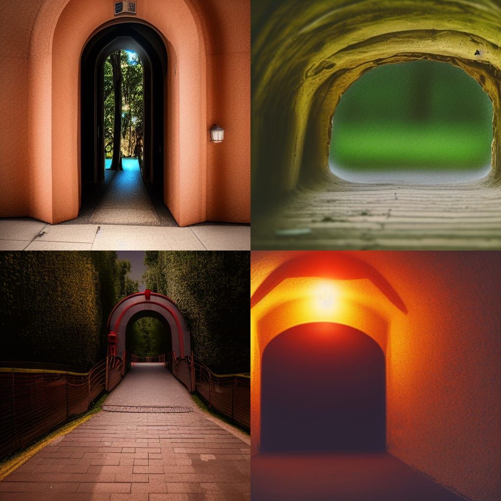 Photographic Entrance to Hell with Natural Lighting