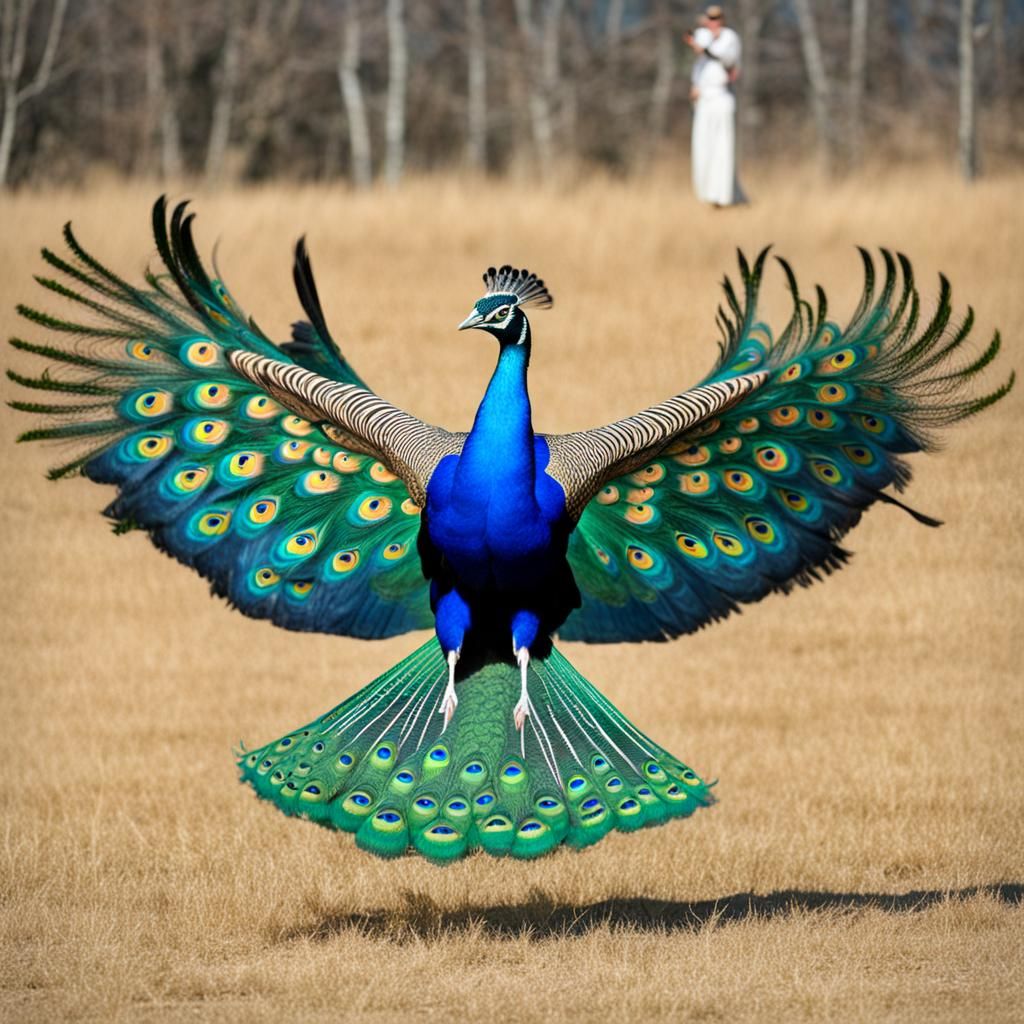 Flying Peacock