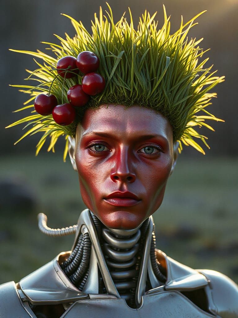 Surreal Android Portrait in Early Morning Light