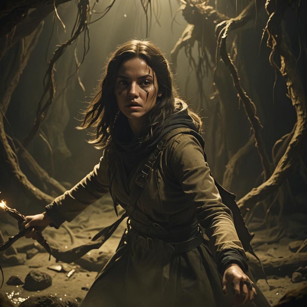 Cultist in Kelp Cave: Cinematic Film Still