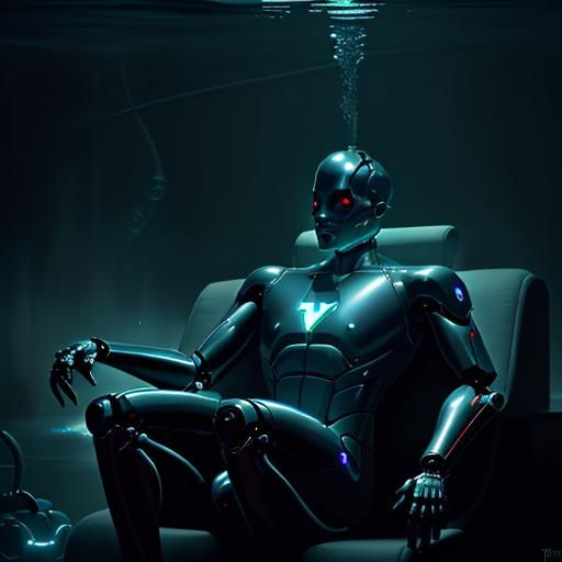 Sinister Robot in Sensory Deprivation Tank