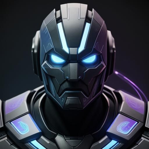 A transformer head and shoulders portrait, 8k resolution con...