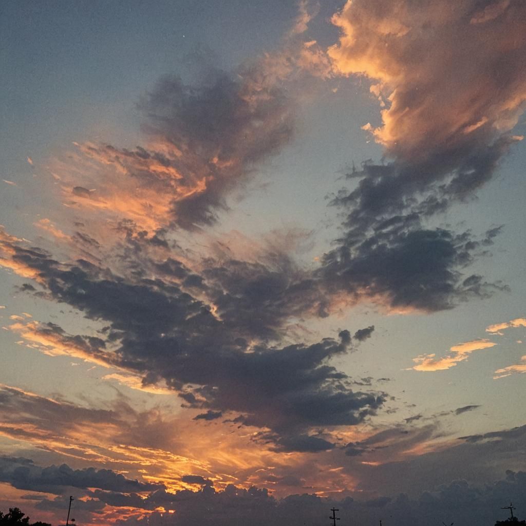Vibrant Texas Sunset Generated by AI