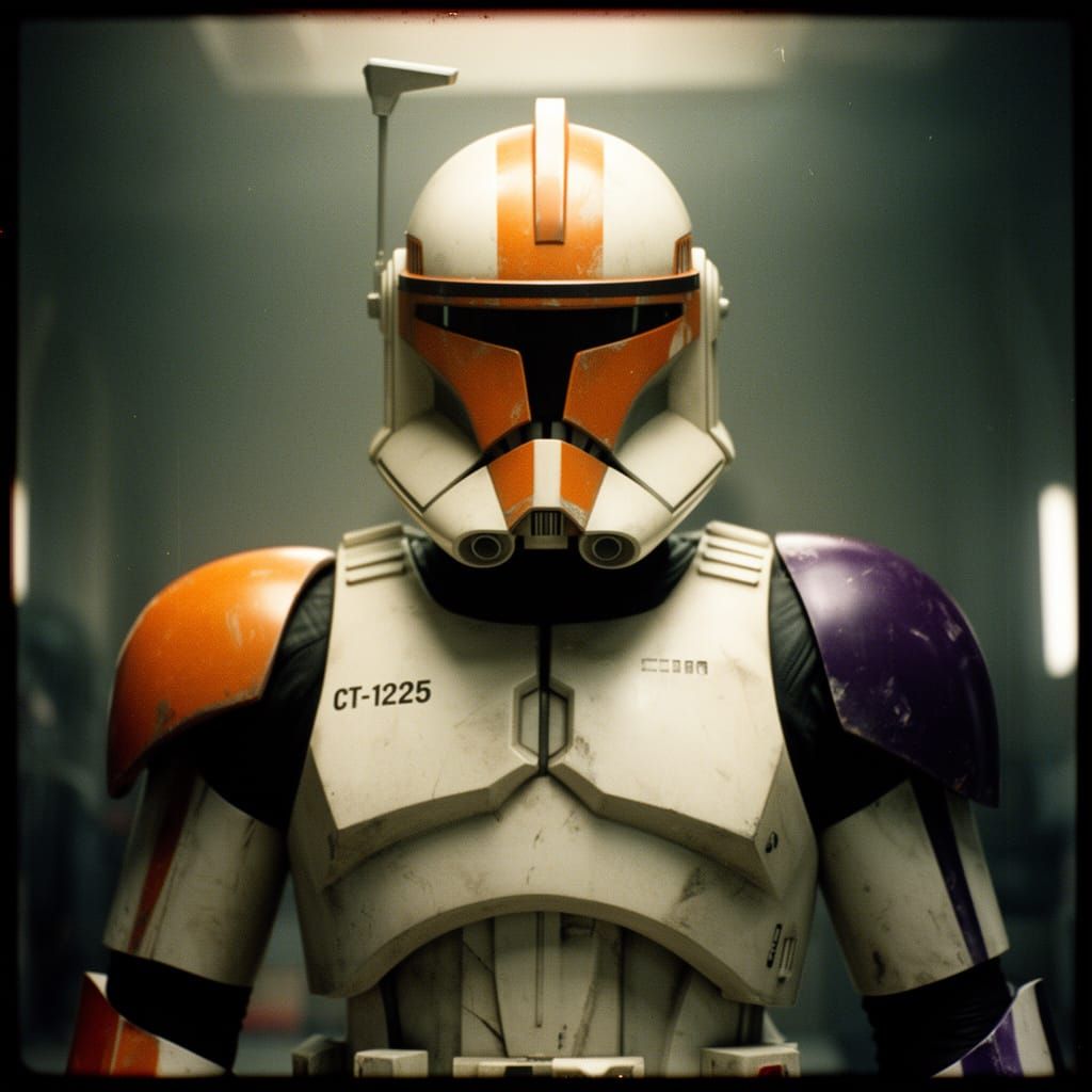 Clonetrooper CT-1225 with Orange and Purple Armor