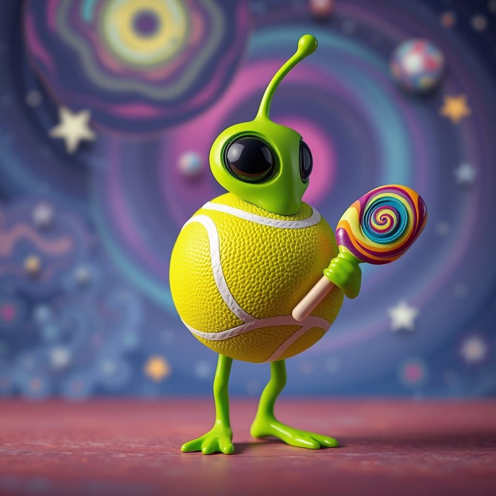 Playful Alien Embodies Whimsical Space Fantasy