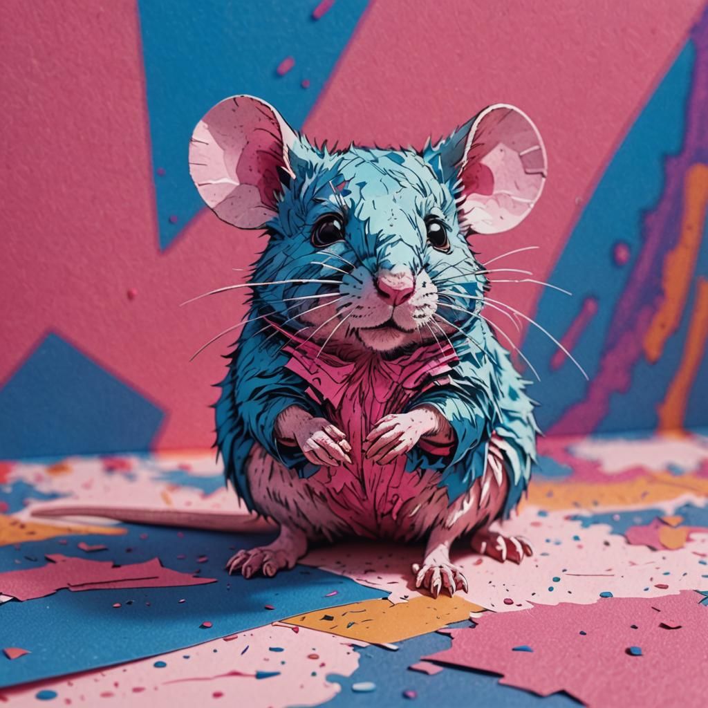 Mouse on Paper: A Risograph-Inspired Indie Comic