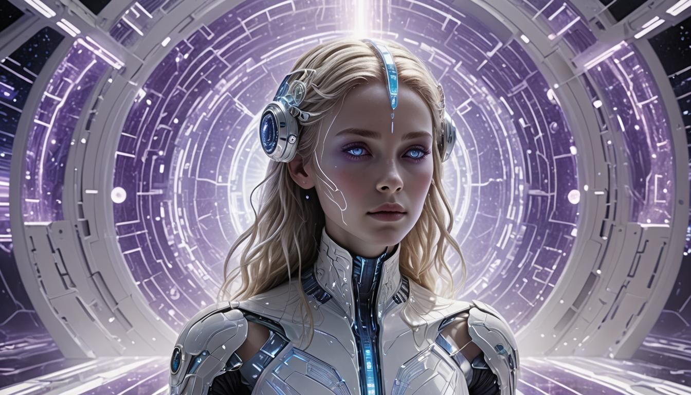 Galactic Federation Council Chambers in Spacecore Aesthetic