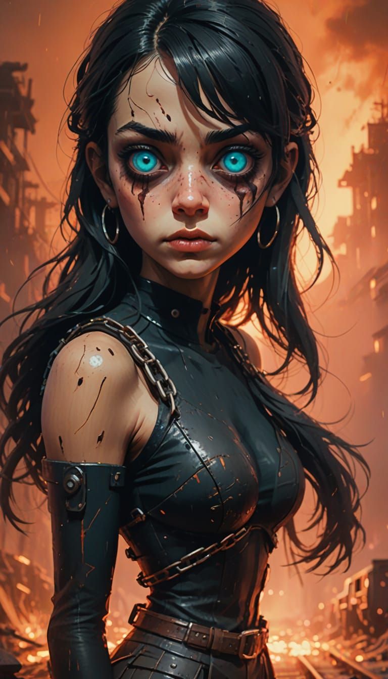 Eerie Pig Runs Railway Tracks Under Misty Fog at Night