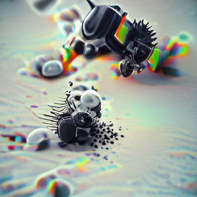 Microscopic Destruction Machine: Digital Rendering