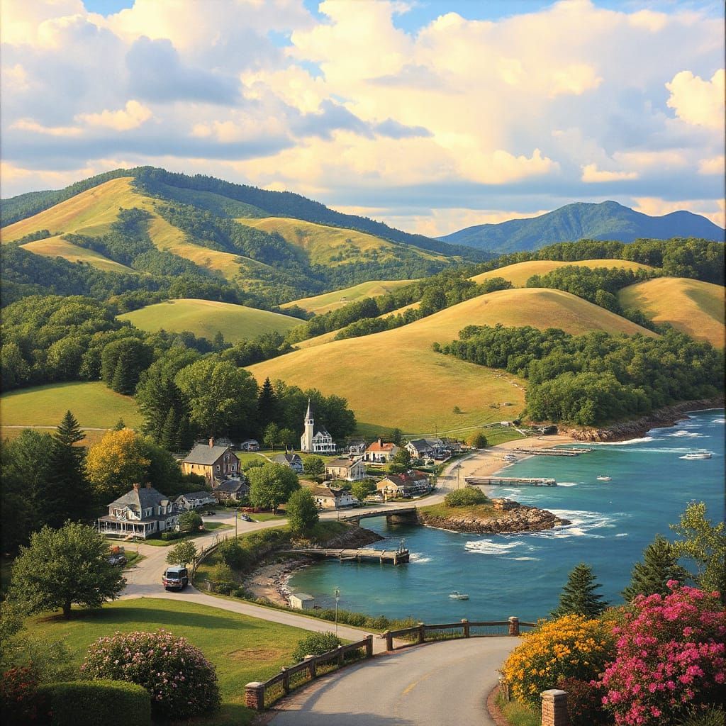 Charming North Carolina Landscapes in Idyllic Style