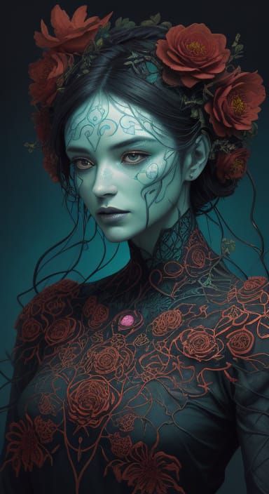 Gardener Goddess in Mystical Bloom