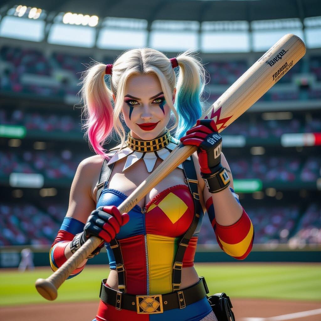 Harley Quinn Ready to Play Ball