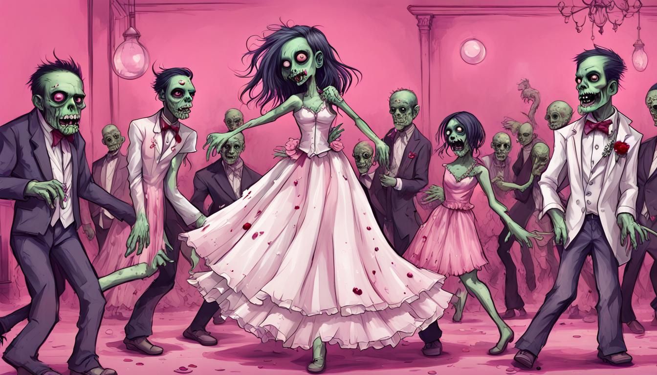 Zombiepunk Prom: Zombie and Frankenstein Dance