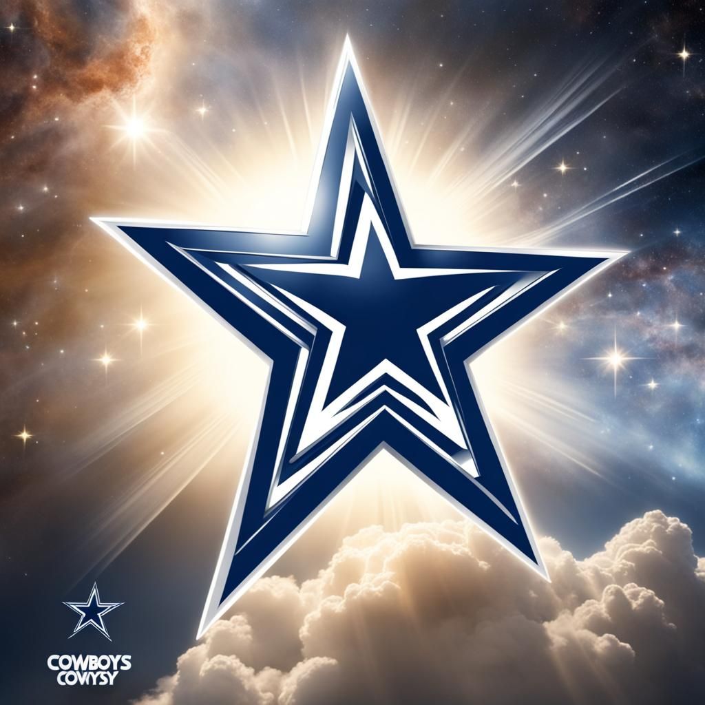 Dallas Cowboys Logo in Starry Space