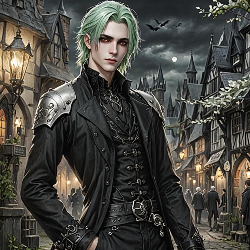 Gothic God of the Supernatural in a Dark Fantasy Realm