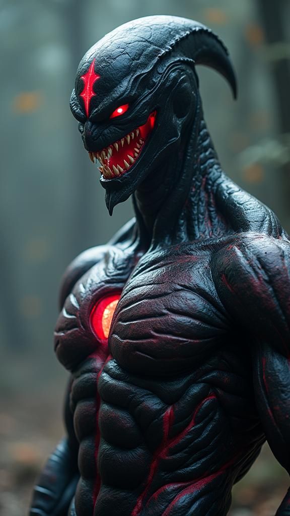 Heroic Frieza Venom Fusion in Cinematic Lighting