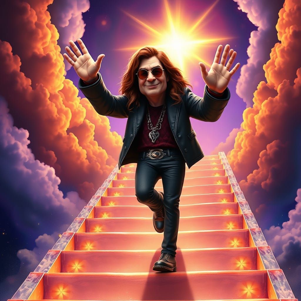Ozzy Osbourne Waving Good Bye