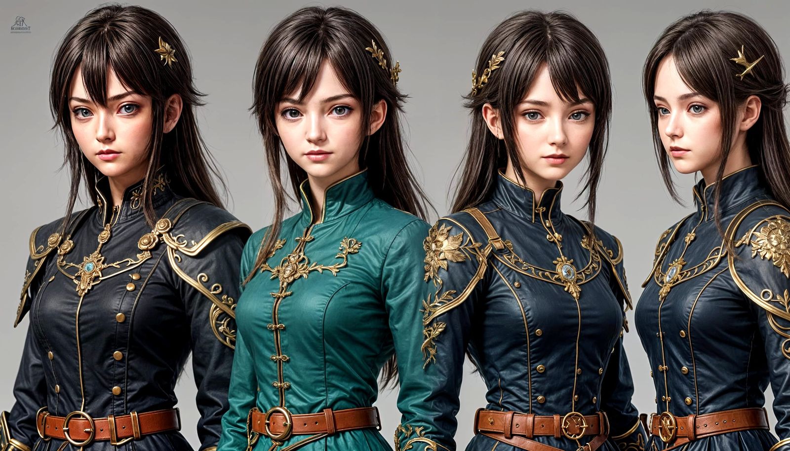 Surreal Anime-Inspired Concept Art of a Green Elephant