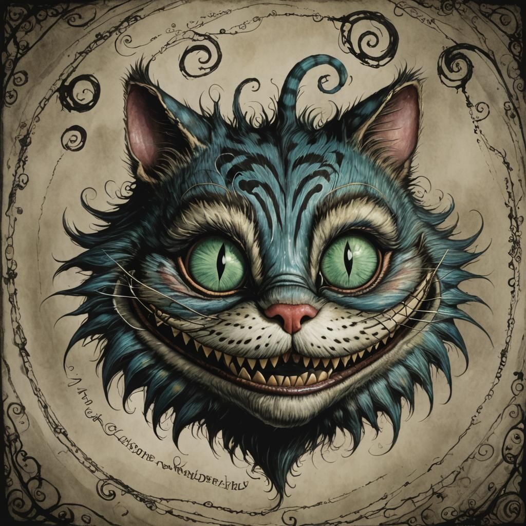 the Cheshire Cat from Alice in Wonderland