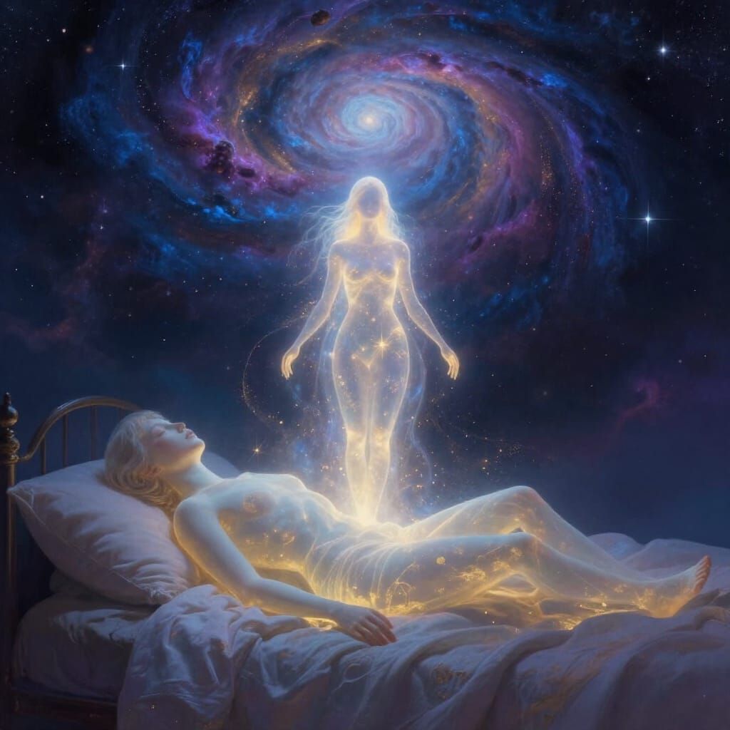 Ethereal Spirit Ascends to Celestial Portal