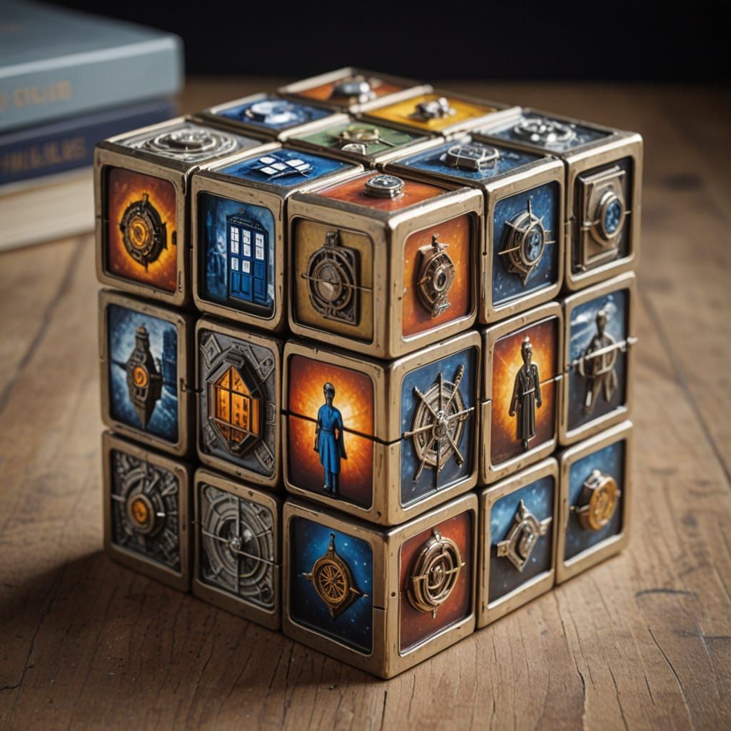 A Cosmic Rubik's Cube in Whovian Style