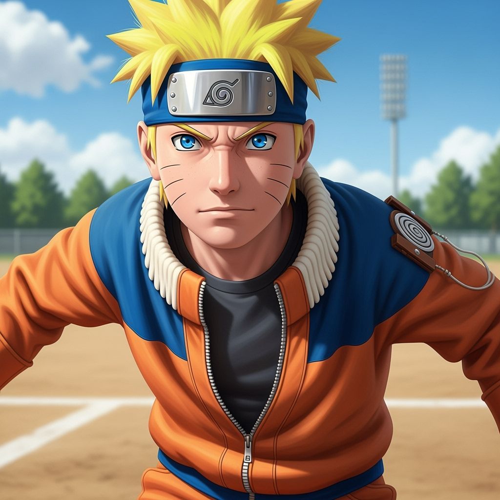 Realistic Naruto Uzumaki in Training Field, Hyperrealism