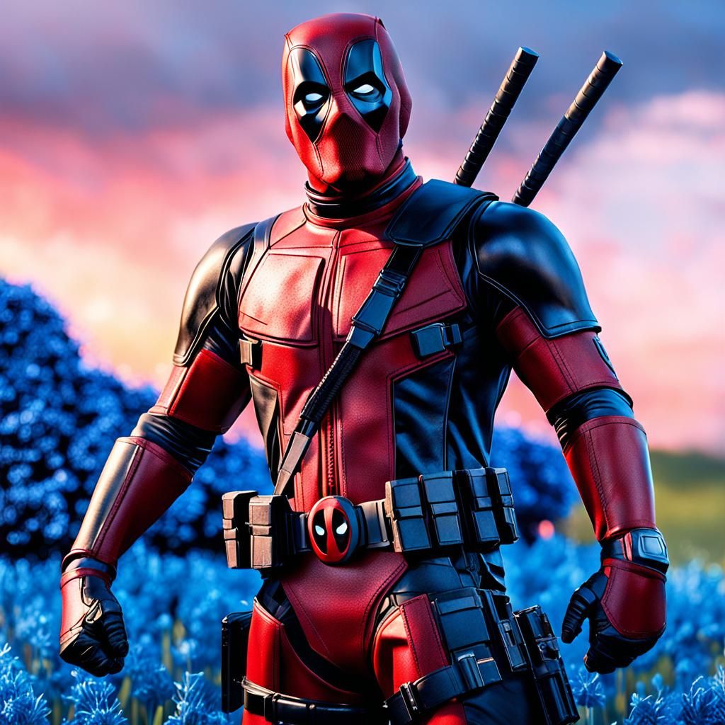 Darth Vader and Deadpool at Sunset: Hyperrealistic Art
