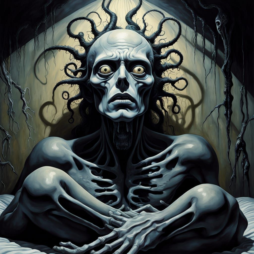 Dark Visionary Art: Frozen in Terror