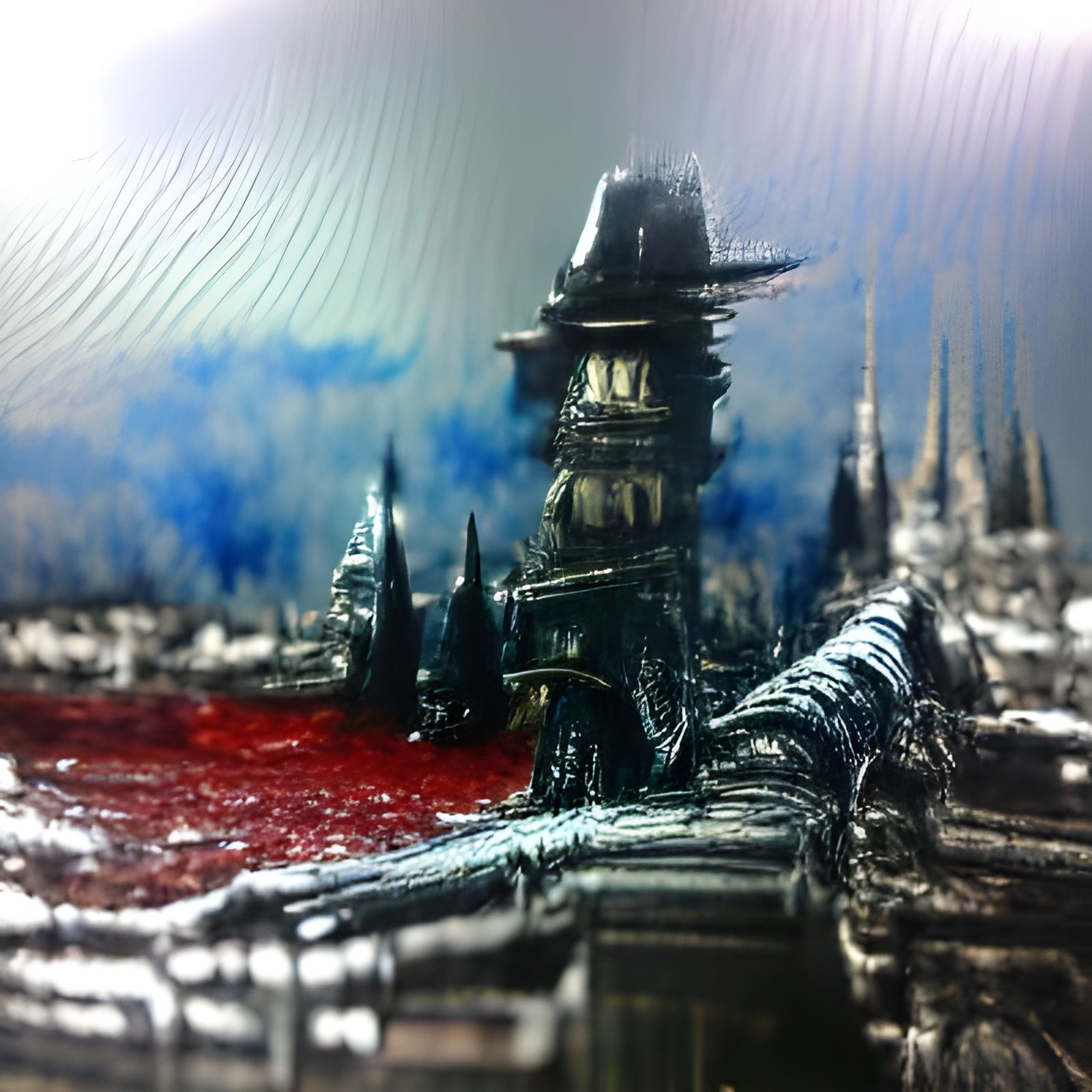 Bloodborne Inspired Gothic Matte Painting