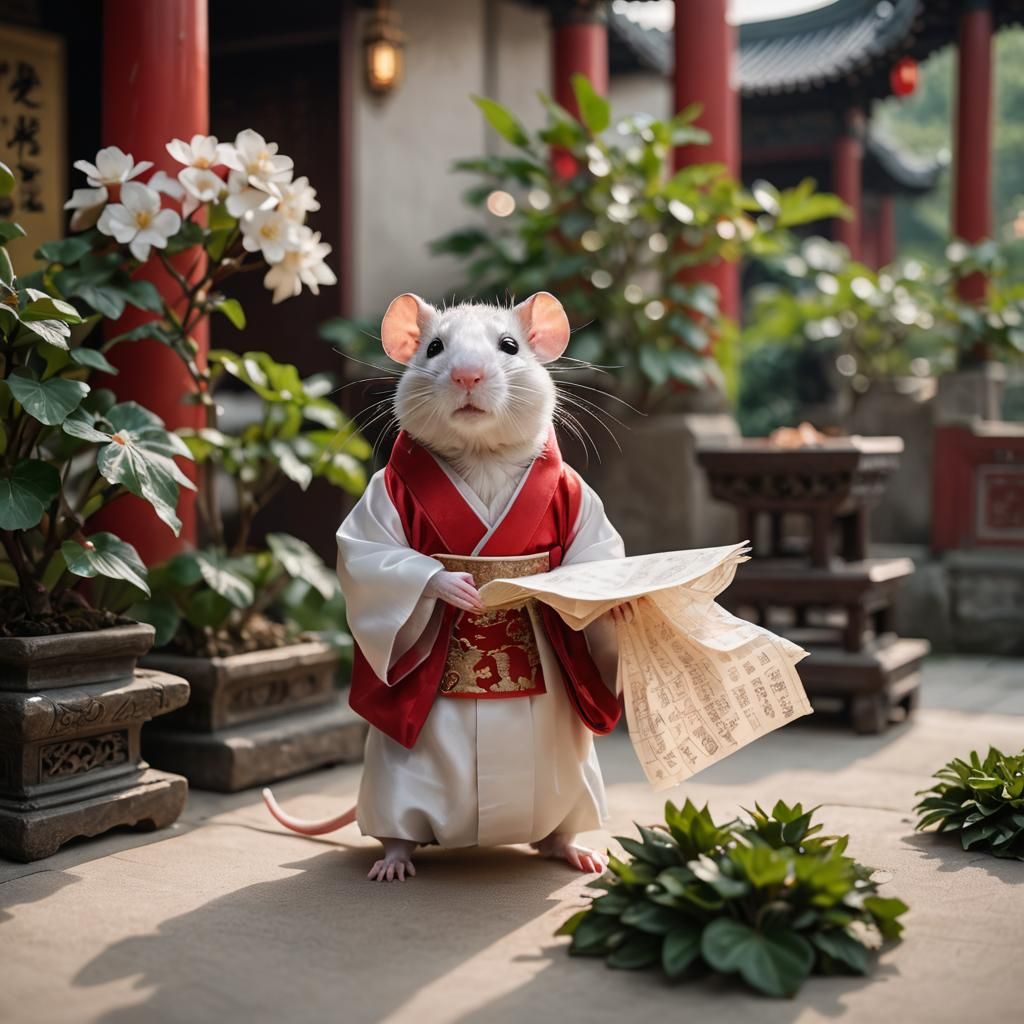 Stuffy Rat Bureaucrat in Jade Chinese Palace