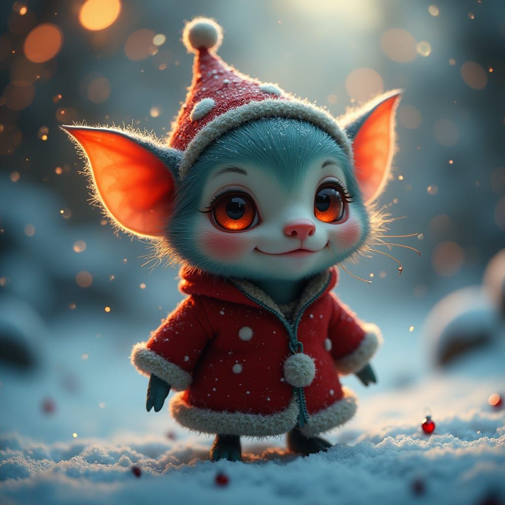 Mischief Made Manifest in Hyperrealistic Winter Wonderland