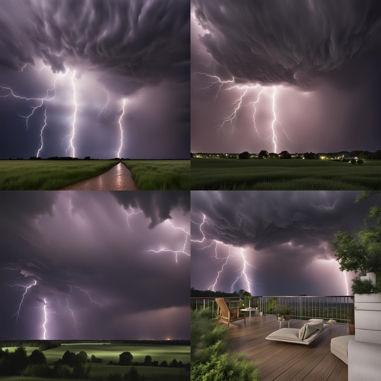 Dramatic AI-Generated Thunderstorm Image