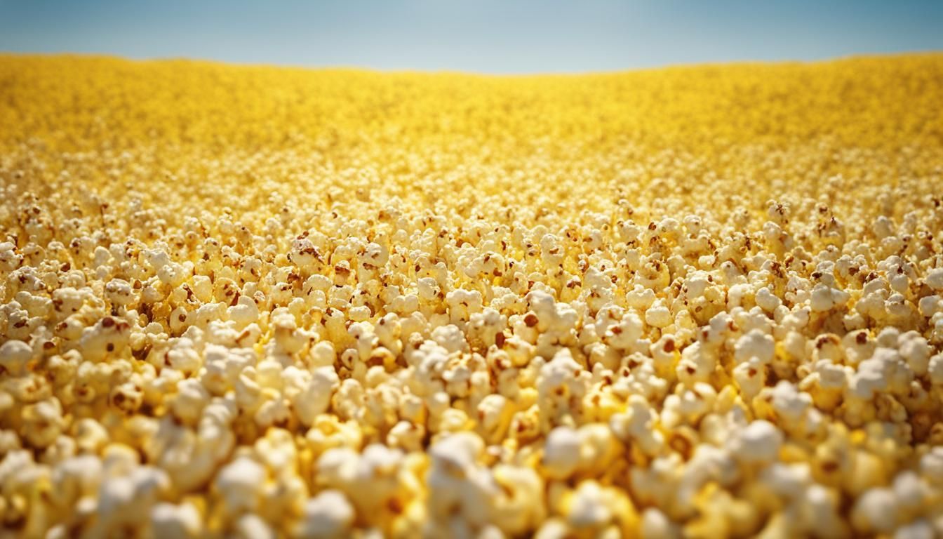 Hyperrealistic Popcorn Fields with Splattering Details