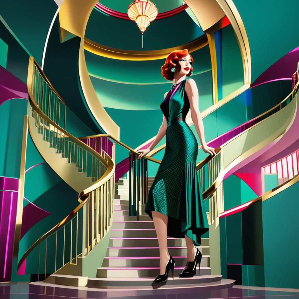 Lois Griffin in Decopunk Luxury