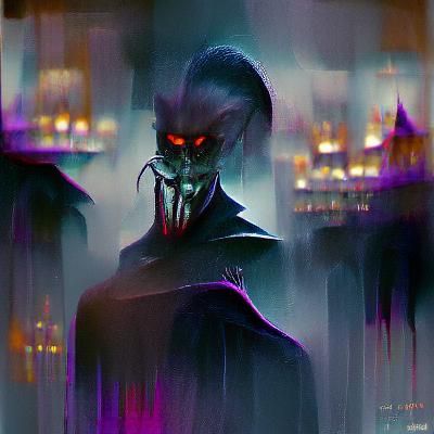 Sinister Villain Portrait in Fantasy Art Style