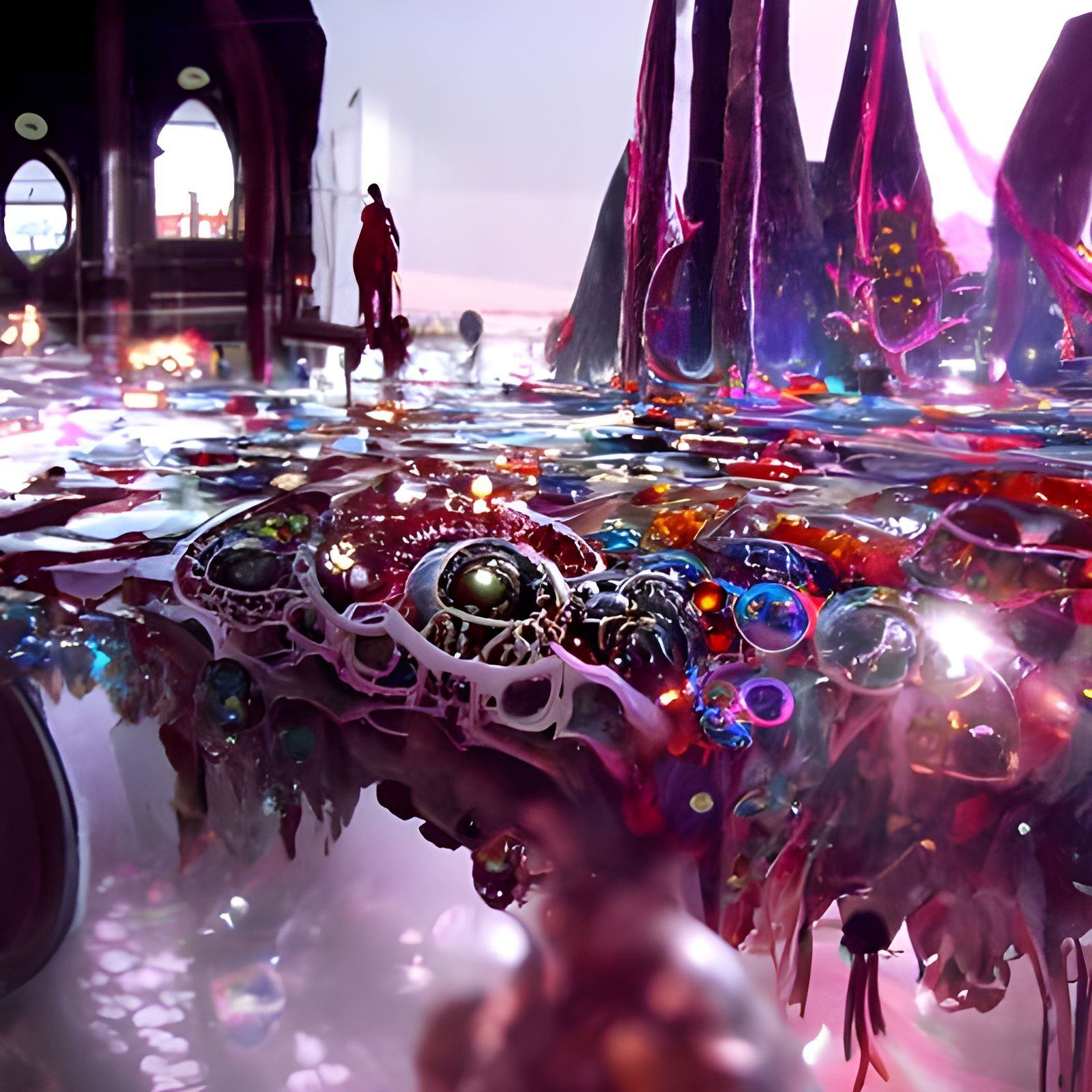 Submerged Cityscape: Hyperdetailed Digital Art