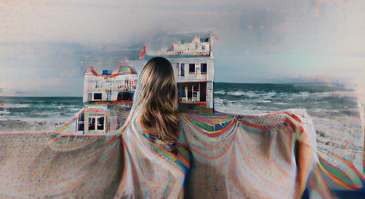 Ethereal Visions: Ghostly Towns and Coastal Dreams