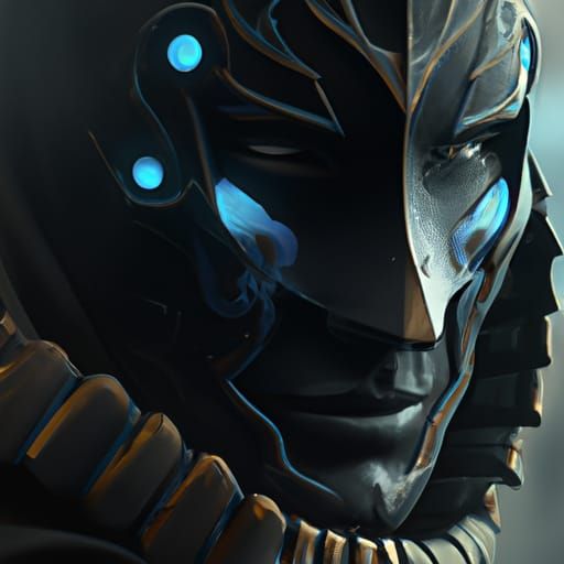 Masked Boy Portrait in Hyperdetailed Style