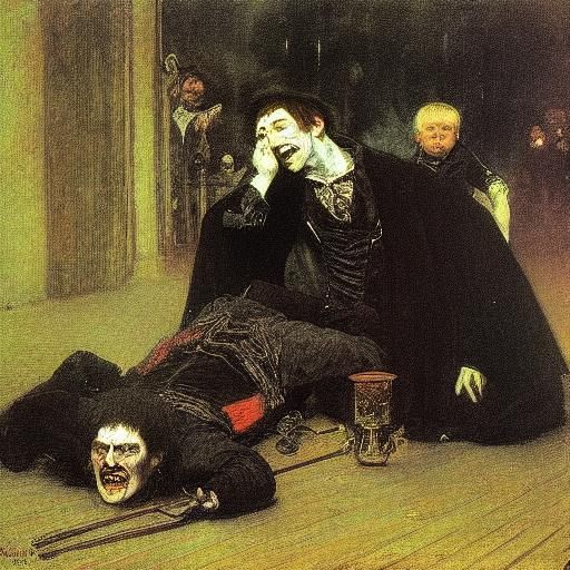 Vampire Devil Living Another Life: Classical Portrait