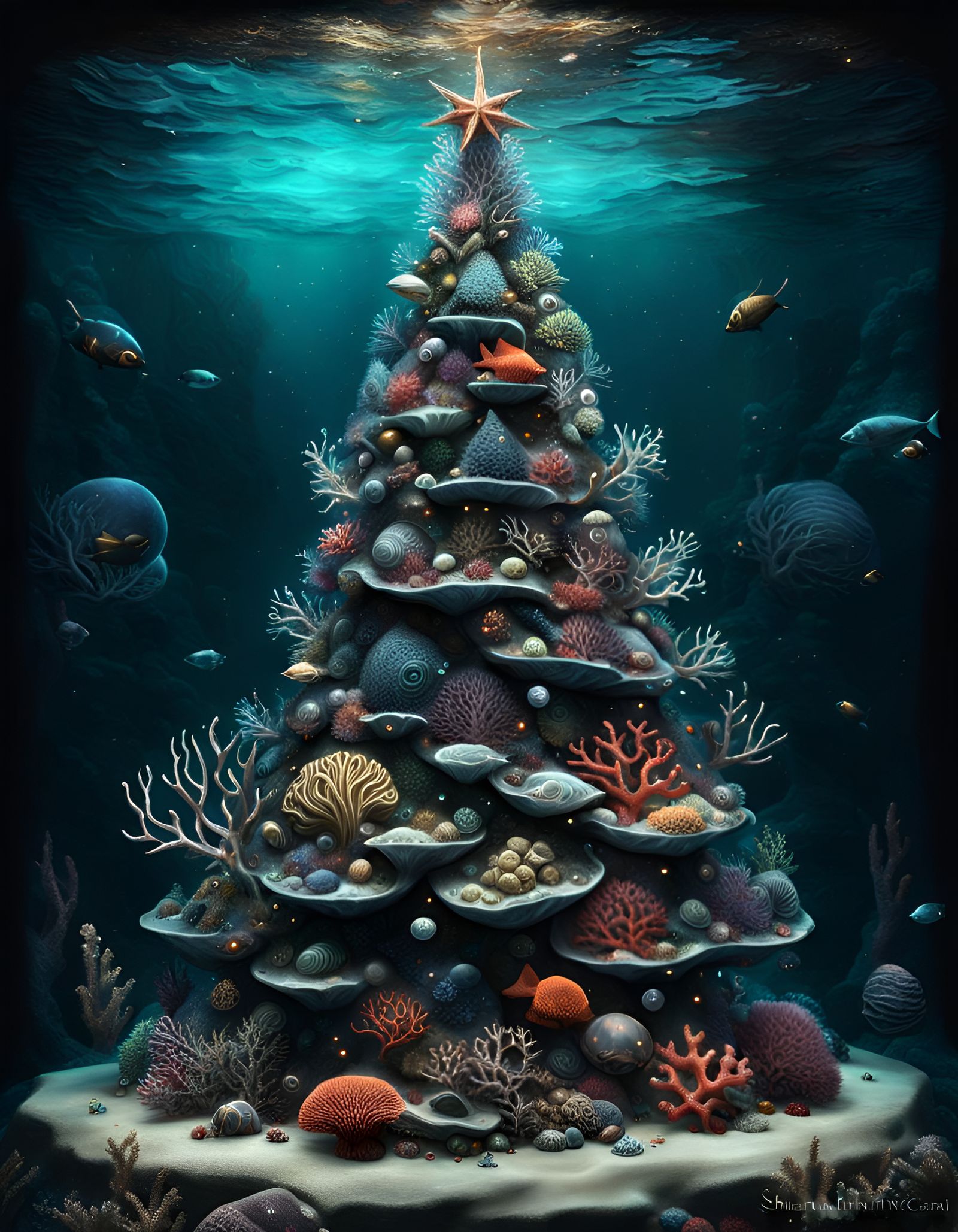 Underwater Christmas Tree
